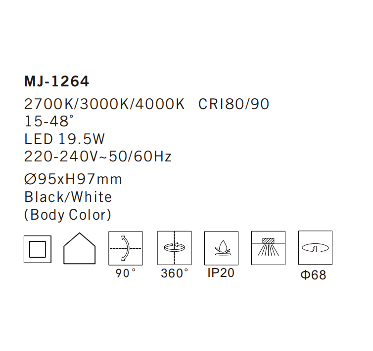 MJ-1264 Ceiling Lamp