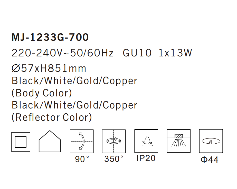 MJ-1233G-700 Ceiling Lamp