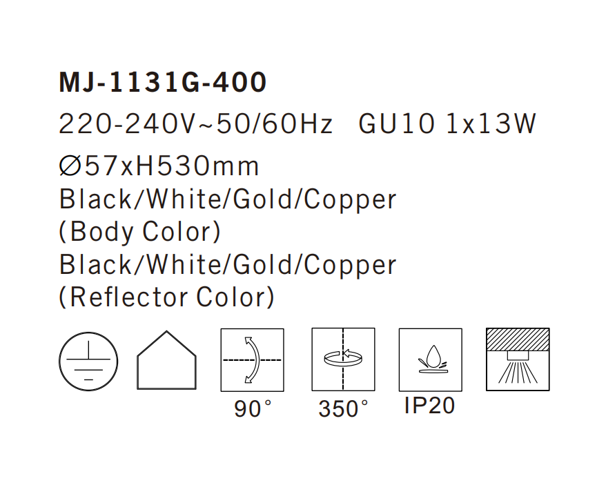 MJ-1131G-400 Ceiling Lamp