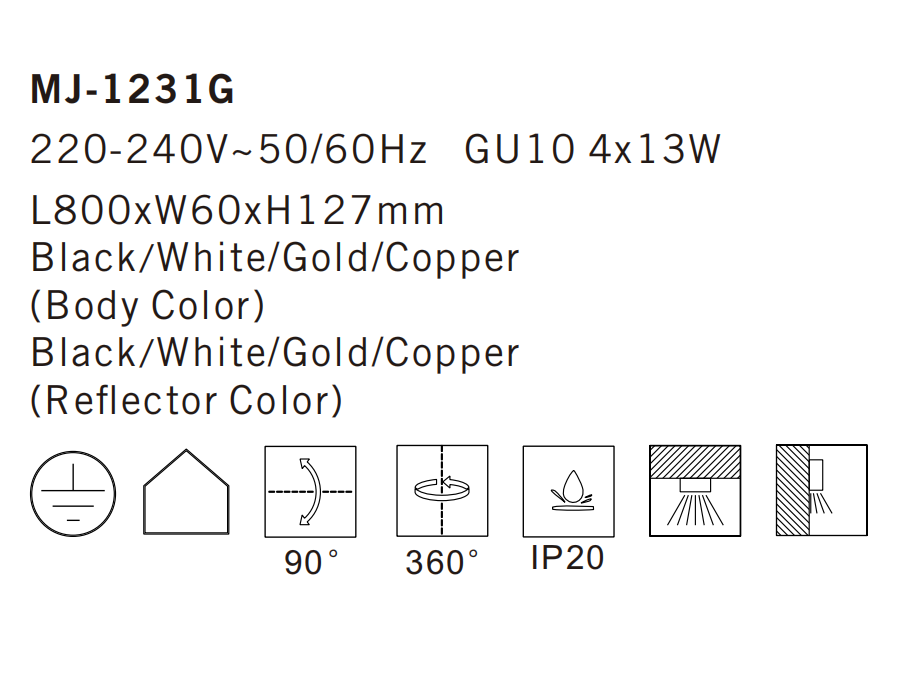 MJ-1231G Ceiling Lamp