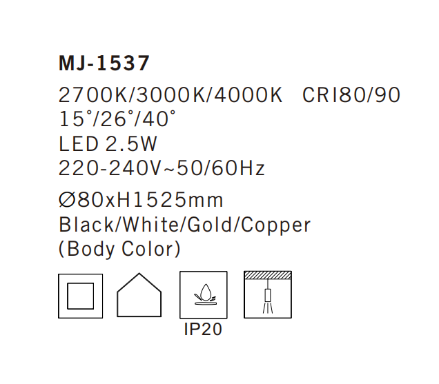 MJ-1537 Ceiling Lamp