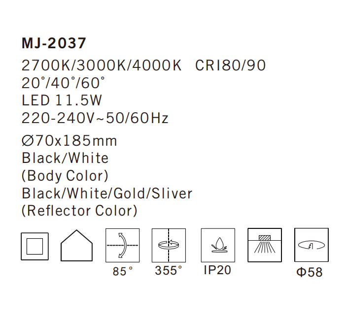 MJ-2037 Ceiling Lamp