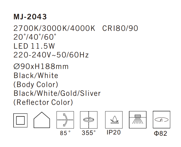 MJ-2043 Ceiling Lamp