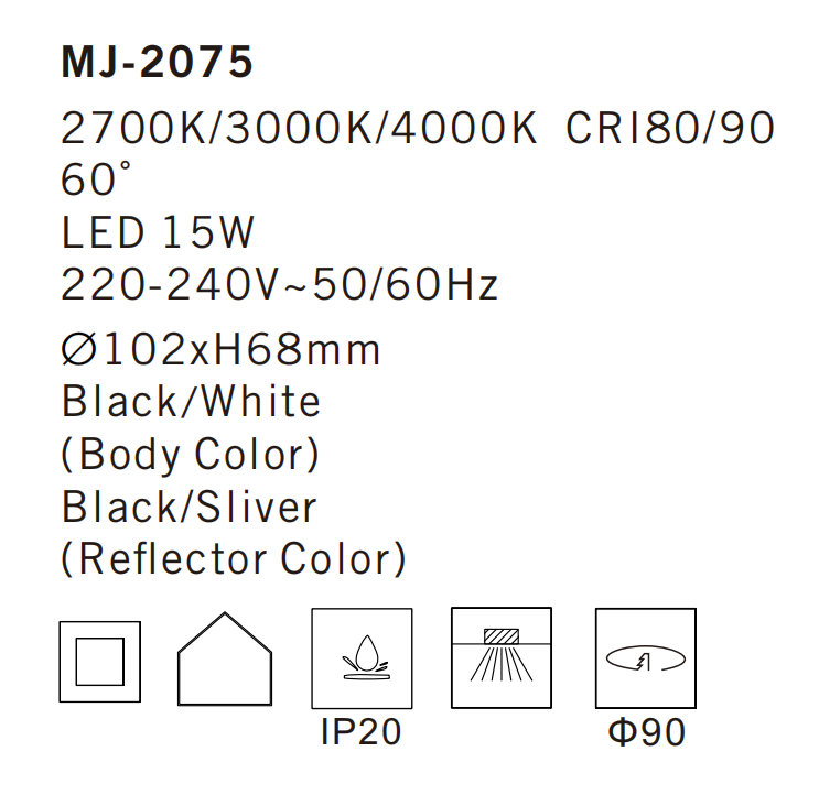 MJ-2075 Ceiling Lamp