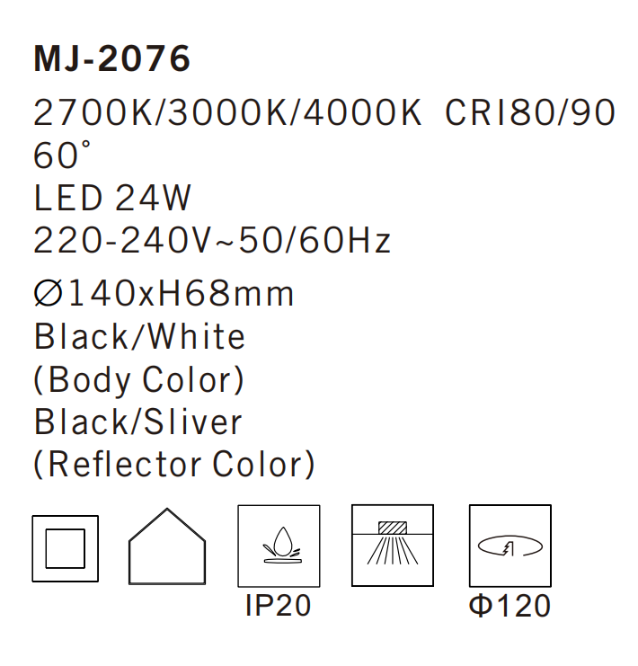 MJ-2076 Ceiling Lamp