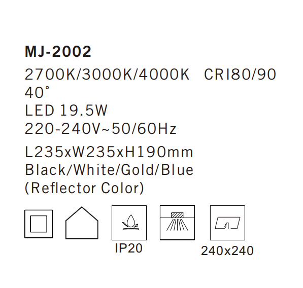 MJ-2002 Ceiling Lamp