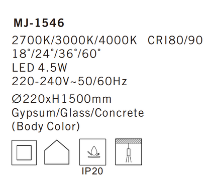 MJ-1546 Pendant Light