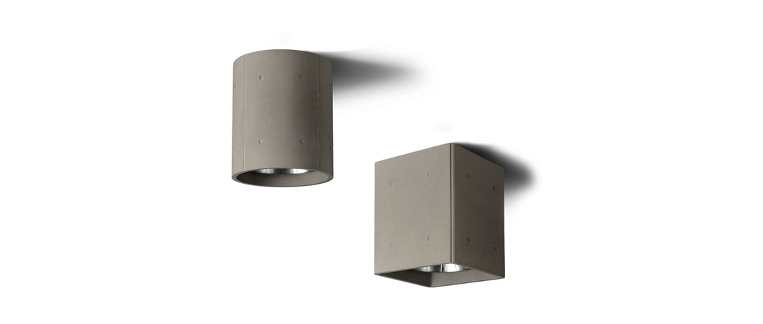 Cement outdoor ceiling lamps