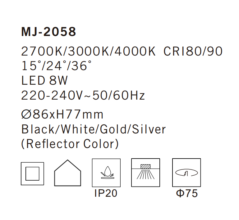 MJ-2058 Ceiling Lamp