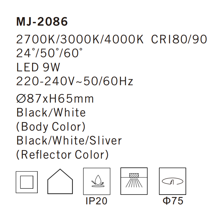 MJ-2086 Ceiling Lamp