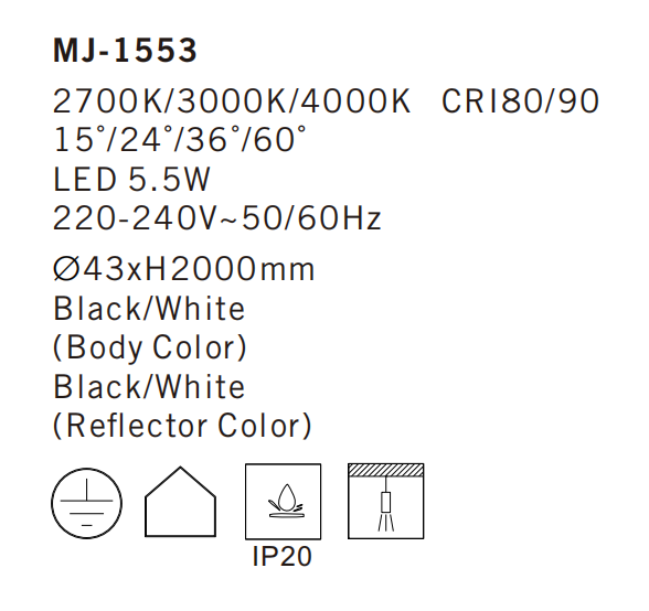 MJ-1553 Pendant Light