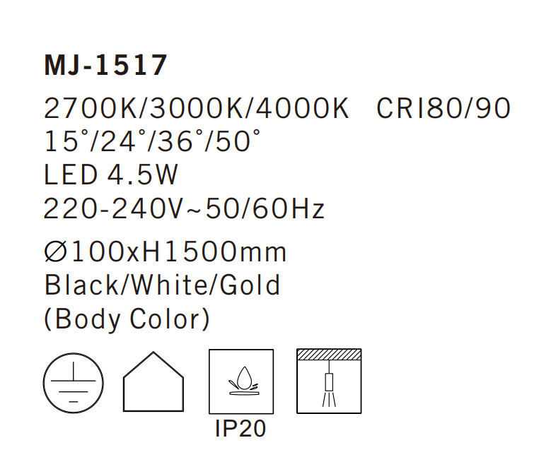 MJ-1517 Pendant Light